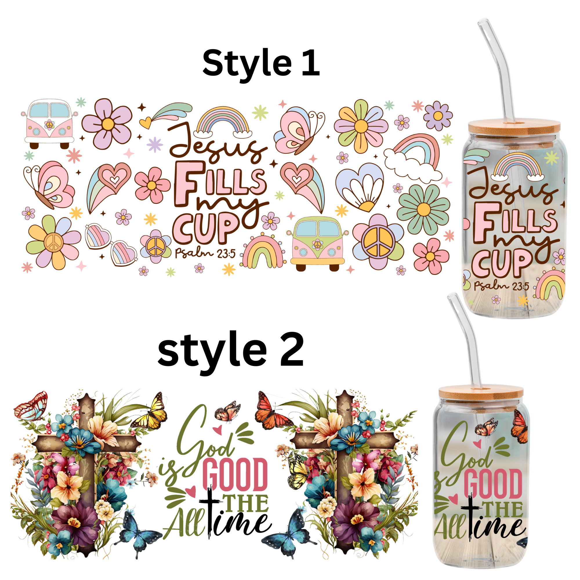 Christian decals for libbey cups, Christian Cup Wrap, Faith DECAL , 16oz Cup Wrap Sticker,