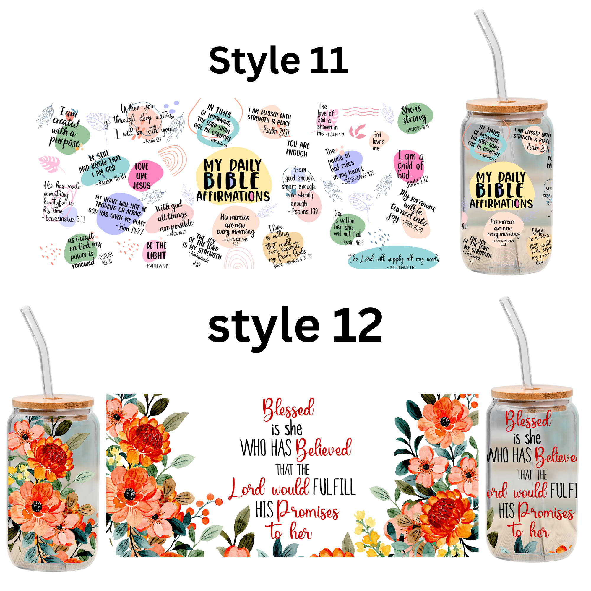 Christian decals for libbey cups, Christian Cup Wrap, Faith DECAL , 16oz Cup Wrap Sticker,