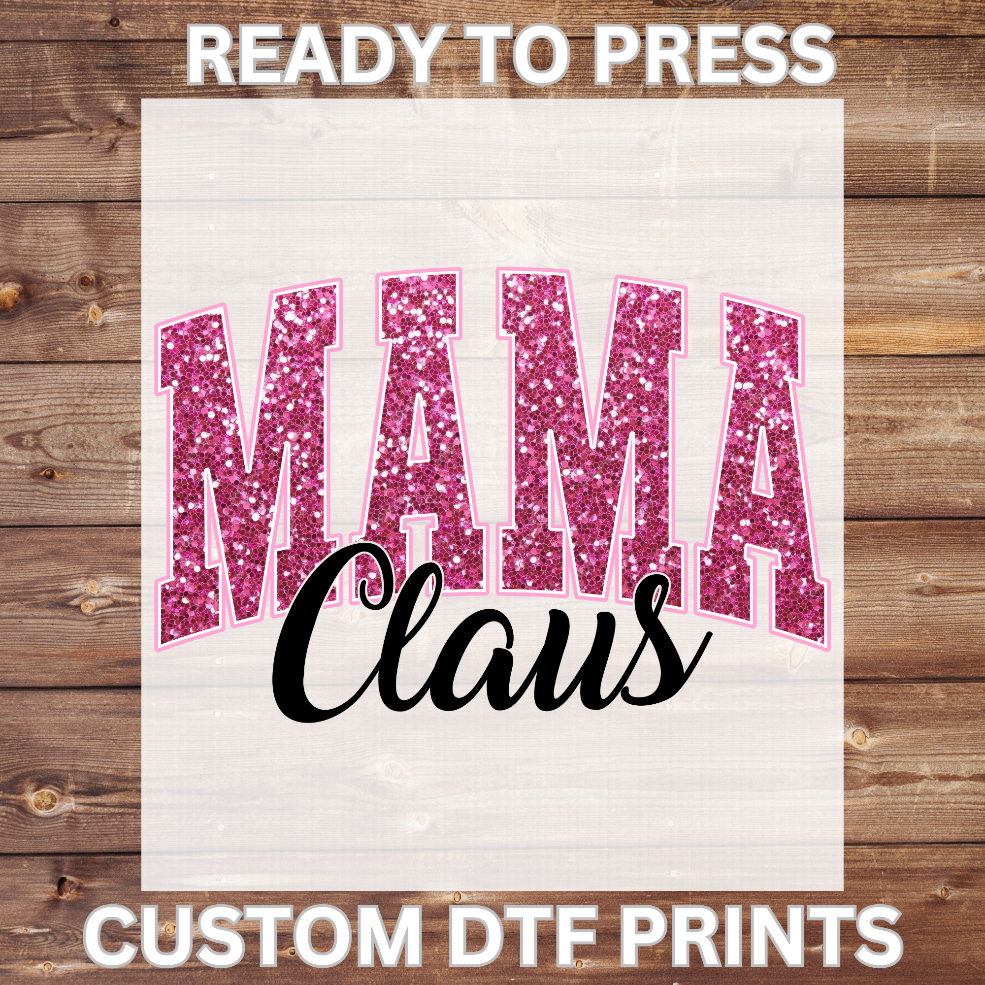 Christmas DTF Prints(mama Claus)