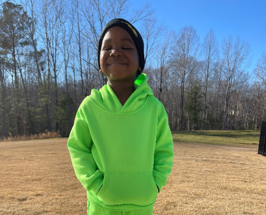 Kids neon top hoodie