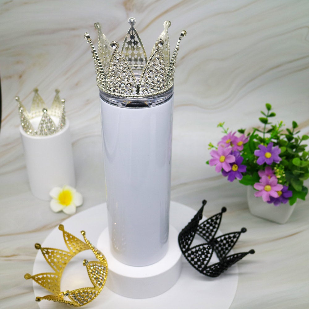 Crown toppers for tumblers/sublimation tumblers/blank crown Topper/20oz  crown toppers/